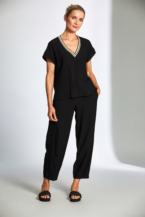 Peruzzi Seer Sucker Pintuck Barrel Trouser S25406